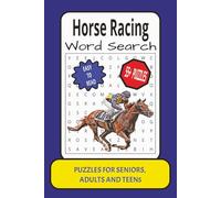 Horse Racing Word Search: Word Search with Easy to Read Print about Horse Racing, Puzzle Book, Horse Racing Activity, Brain Games, RaceTrack, Jockey, ... Gift for Vacations, Holidays and Relaxation