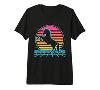 Horse Retro Vintage 70s 80s Style Farm Animals Lover Camiseta Premium