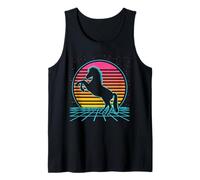 Horse Retro Vintage 70s 80s Style Farm Animals Lover Camiseta sin Mangas