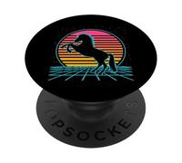 Horse Retro Vintage 70s 80s Style Farm Animals Lover PopSockets PopGrip Adhesivo