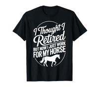 Horse Riding Retirement Equestrian Trail Sunset Camiseta