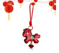 Horse Sachet Pendant - 14cm Embroidered Ornament, New Chinese Style Craft | Lunar New Year Hanging Tassel 50g, Creative Spring Festival Animal Mascot Decor Brings Good Luck To Cars and Doors