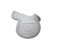 Horse Saddle Pad Bareback Washable Practical Riding Accessories Back Blanket For Daily Show para Caballo(White)