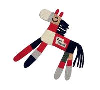 Horse Shape Patch - Cute Embroidery Applique Decorative | Sew-On Emblem Threadwork Detailing Multi Fabric Clothing Accessory for Tailors Backpacks Home Hats Vests Coats Jeans Jackets Pants