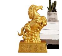 Horse Statue | 2026 Chinese New Year Animal Statue - Horse Art Figurilla Decorative Sculpture,for Mantel Fireplace Stair Railing Holiday Outdoor Porch Gabinete