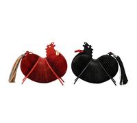 Horse Statue - Equestrian Collectible Statue, 2 Pieces Retractable Paper Ornament,2026 Horse Year Collectible Figurines - For Spring Festival Holiday Housewarming Bedroom Office Desk Table Shelf Entry