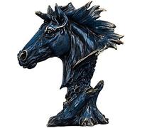 Horse Statue Ornaments,Exquisite Trotting Horse Statue Ornament, Home Decoration Lucky Ornament, Office Living Room Bedroom Resin Sculpture Statue, LJJY-KK