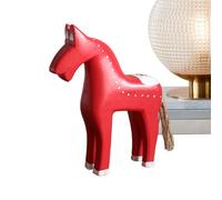 Horse Statues Home Decor - Wood Ornament for Elegant Display | Carved Wooden Figure with Compact Design, Decorative Horse Collectible Accent for Office Study Bedroom Living Room Holiday Gifting