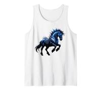 Horse Stuff - Caballos Salvajes para Mujer, Color Azul Camiseta sin Mangas
