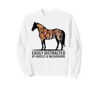 Horse Stuff Hongos Caballos Salvajes Montar a Caballo Divertido Sudadera
