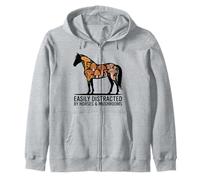 Horse Stuff Hongos Caballos Salvajes Montar a Caballo Divertido Sudadera con Capucha