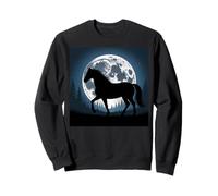 Horse Stuff Luna Llena Caballos Salvajes Montar Caballo Divertido Sudadera