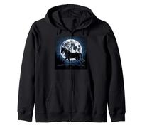 Horse Stuff Luna Llena Caballos Salvajes Montar Caballo Divertido Sudadera con Capucha
