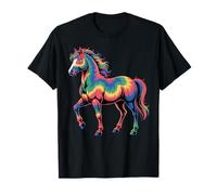 Horse Stuff Tiedye Wild Horses - Caballo Divertido para Hombre Camiseta