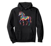 Horse Stuff Tiedye Wild Horses - Caballo Divertido para Hombre Sudadera con Capucha