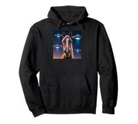 Horse Stuff Wild Horses Alien OVNIs Horse Riding Funny Horse Sudadera con Capucha