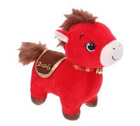 Horse Stuffed Animal - 10 Inch Soft Lucky Chinese New Year Figure Year of the Horse Plush Toy for Kids, Adults, Sofa, Bedside, Desk, Couch, Nursery, Birthday, Halloween, Christmas, Party Decoration
