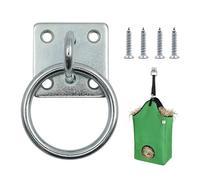 Horse Tie Ring, Square Wall Tiedown Hardware, Strong Tie Down Loops for Mounting Parts, Stable Training Grooming Hitching Accessory, Trailer Cross Ties for Equine Owners, Barn Tack Equipment