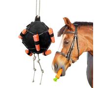 Horse Toy - Interactive Stall Feeder, Enrichment Ball | Carrot-Shaped, Oxford Cloth, Livestock Feeder + For Horses, Goats, Sheep, Cow, Cattle, Barn, Stable, Paddock, Fence, Outdoor, Indoor