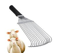 Horse Undercoat Rake, Ergonomic Steel Dematting Comb for Livestock & Pets