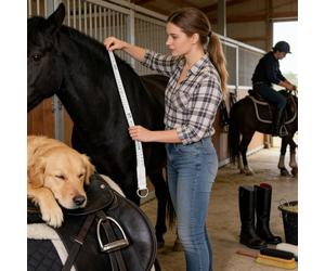 Horse Weight Tape - 60g Lightweight Ruler | PVC Professional Equine Measurement Device, Portable Height Scale for Livestock Monitoring Barn Farm Stable Management Horse Care Supply