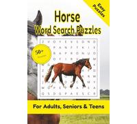 Horse Word Search Puzzle: 50+ Puzzles Word Search Easy to Read about Horse and More | 6x9 inches, 110 pages | Gift for Horse & Animals Lover