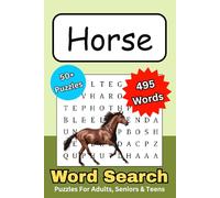 Horse Word Search Puzzle Book: A Fun and Challenging Horse-Themed Puzzle Book for Horse Lovers!