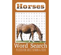 Horse Word Search Puzzle Book: A word search with easy to read print about horses. horseback riding, horse racing, fun, calming and more x9 110 pages /50 plus puzzles, Holidays and free time
