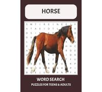 Horse Word Search Puzzle Book: Horse Lover’s Word Search Book: Easy-to-Read Puzzles for Adults, Seniors & Teens | 6x9 Activity Book with 110 Pages | Great Gift for Stress Relief & Travel