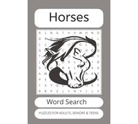 Horse Word Search Puzzle Book: Word Search with easy to read print about horse, Horseback Riding, Horse Racing and More | 6x9 Inches, 110 pages 50+ ... Gift for Vacation, Holiday and Free Times