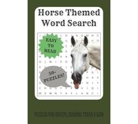 Horse Word Search Puzzle Book: Word Search with Easy to Read Print about Horses, Horseback Riding, Horse Racing and more | 6x9 inches, | 110 pages | ... Gift for Vacations, Holidays and Free Times
