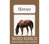 Horse Word Search Puzzle Book: Word Searches with Easy to Read Print about Horses, Horseback Riding, and More | 6x9 inches, 110 pages| 50+ Puzzles... Gift for Vacations, Holidays, and Free Times