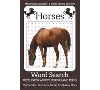 Horse Word Search Puzzle Book: Word Searches with Easy-to-Read Print about Horses, Horseback Riding, Horse Racing, and More | 50+ Puzzles, 900+ Words, ... Relaxation | A Great Gift for Horse Lovers