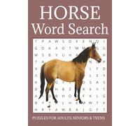 Horse Word Search Puzzle Book: Word Searches with Easy to Read Print about Horses, Horseback Riding, Horsefacing, and More | 6x9 inches, 110 pages 50+ ... Gift for Vacations, Holidays and Free Times
