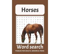 Horse Word Search Puzzle Book: Word Searches With Easy to Read Print about Horses, Horseback Riding, Horse Racing and More | 6x9 inches, 110 pages | ... Gift for Vacations, Holidays and Free Times