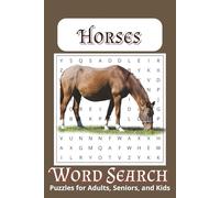 Horse Word Search Puzzle Book: Word Searches with Easy to Read Print about Horses, Horseback Riding, Horse Racing and more | 6x9 inches, 110 pages | ... Gifts for Vacations, Holidays and Free Times