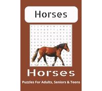 Horse Word Search Puzzle Book: Word Searches with Easy to Read Print about Horses, Horseback Riding, Horse Racing and More | 6x9 inches, 110 pages | ... Gift for Vacations, Holidays and Free Times
