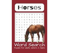 Horse Word Search Puzzle Book: Word Searches with Easy to Read Print about Horses, Horseback Riding, Horse Lovers, and more | 6x9 inches, 110 pages | ... Gift for Vacations, Holidays, and Free Times