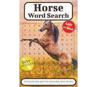 Horse Word Search: Word searches with easy to read print about Horses, Ponies, and Stallions. 6x9 inches, 110 pages, 50+ puzzles …. Gifts for Vacations, Holidays and Spare time.