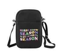 Horseback Rider Gift Horse Show Season Is My Favorite Season - Bolso bandolera para espectáculo de caballos, regalo ecuestre, Horse Show B Reino Unido