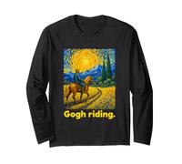 Horseback Rider Swirling Sky Landscape Art Manga Larga