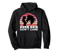 Horsegirl Barn Hair Don't Care Horse Girls - Camiseta para Amantes de los Caballos Sudadera con Capucha