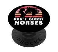 Horsegirl, Can't Sorry Horses, Horse Girls, Horse Lover tee PopSockets PopGrip Adhesivo