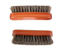 Horsehair Shoe Shines Brush Polish Dauber Applicators Shoe Polishing Leather Shoes Boot Cleaning Home Travel Leather Shoes Boot Cleaning Brushes