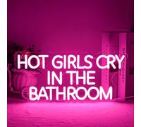 Horseneon Hot Girls Cry In The Bathroom Letrero de neón personalizado Letrero de neón regulable Letrero de luz de neón Luces de neón para dormitorio Fiesta bar