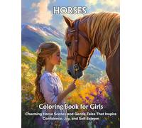 Horses Coloring Book for Girls: Charming Horse Scenes and Gentle Tales To Inspire Confidence, Joy, and Self-Esteem