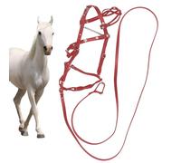 Horses Halfer Set - Entrenamiento de caballos de fuego, Pu Leder Halter Comfort | Mango De Caballo Con Hebilla De Metálico, Competición Por Ergonomía, Manillar De Caballo Para Viajes Diarios Y El