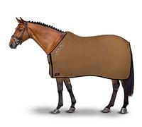 Horses, Manta para caballo de forro polar, modelo básico, suave y cómoda, ideal para transporte y después del trabajo, color avellana - 145 cm