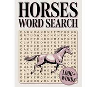 Horses Word Search for Adults: Relaxing Large Print Puzzles for Horse Lovers, Seniors, and Stress Relief