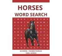 Horses Word Search: Horses Word Search Puzzle Book: Word Searches With Easy Read Print about Horses, Horseback Riding, Racing, Caring and More | 6x9 ... ... Gift for Vacation, Holidays and Free Time